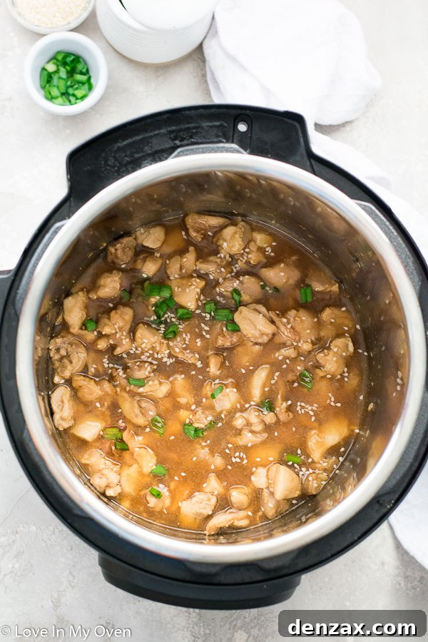 instant pot sesame chicken