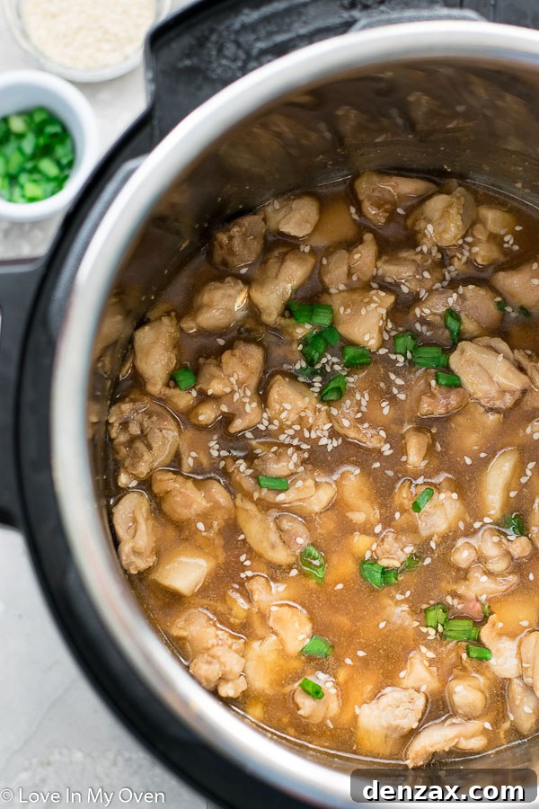 instant pot sesame chicken