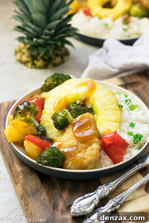 close up of teriyaki-style sheet pan meal