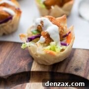 buffalo shrimp wonton cups