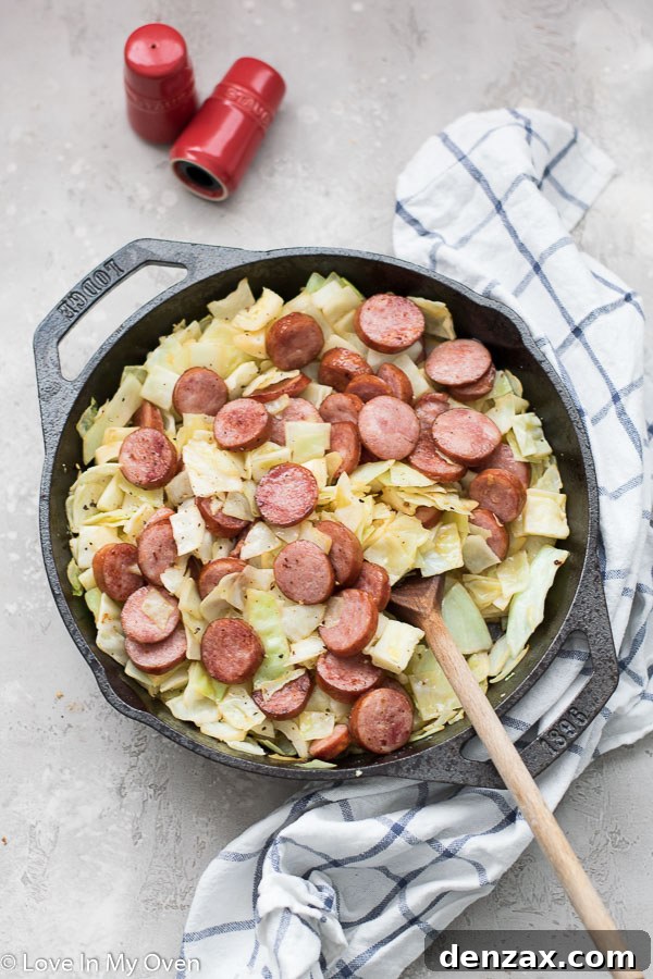 Sausage and Cabbage Skillet - Easy Weeknight Dinner