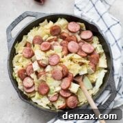 sausage and cabbage skillet