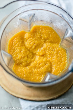 Blending Butternut Squash Soup