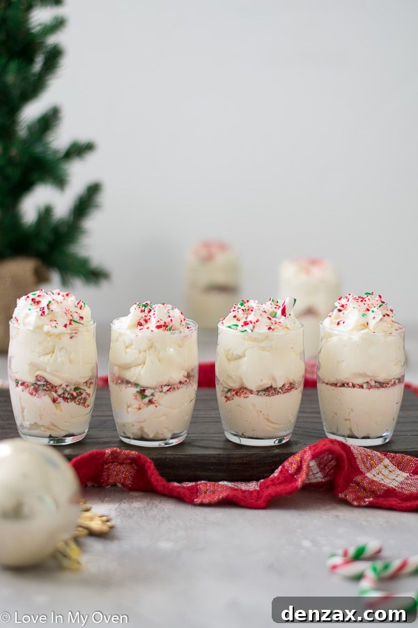 peppermint white chocolate mousse