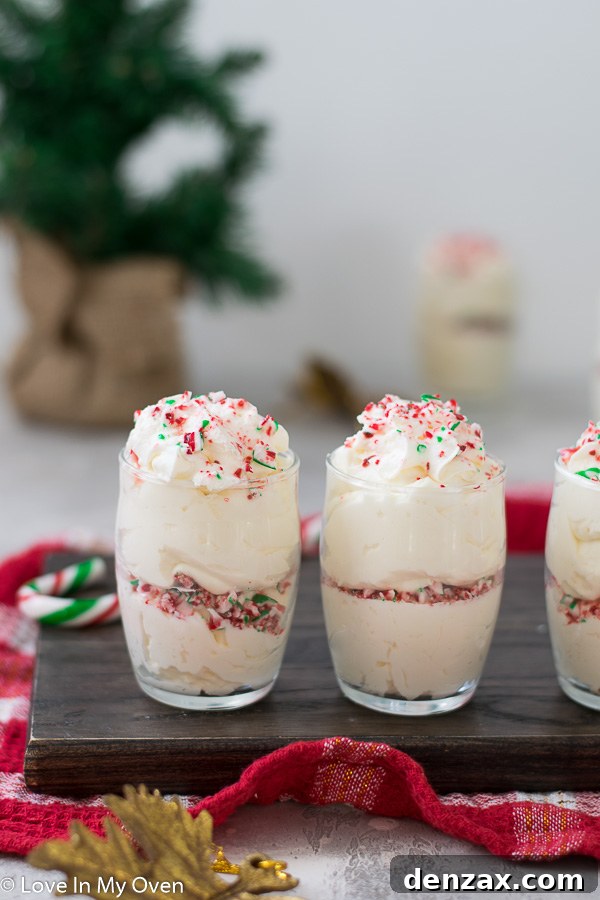 peppermint white chocolate mousse