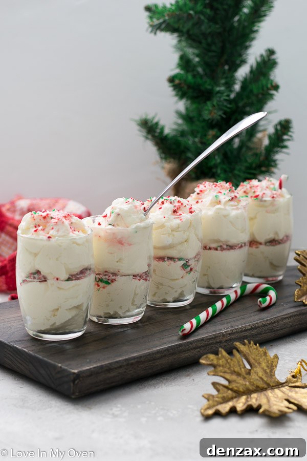 peppermint white chocolate mousse
