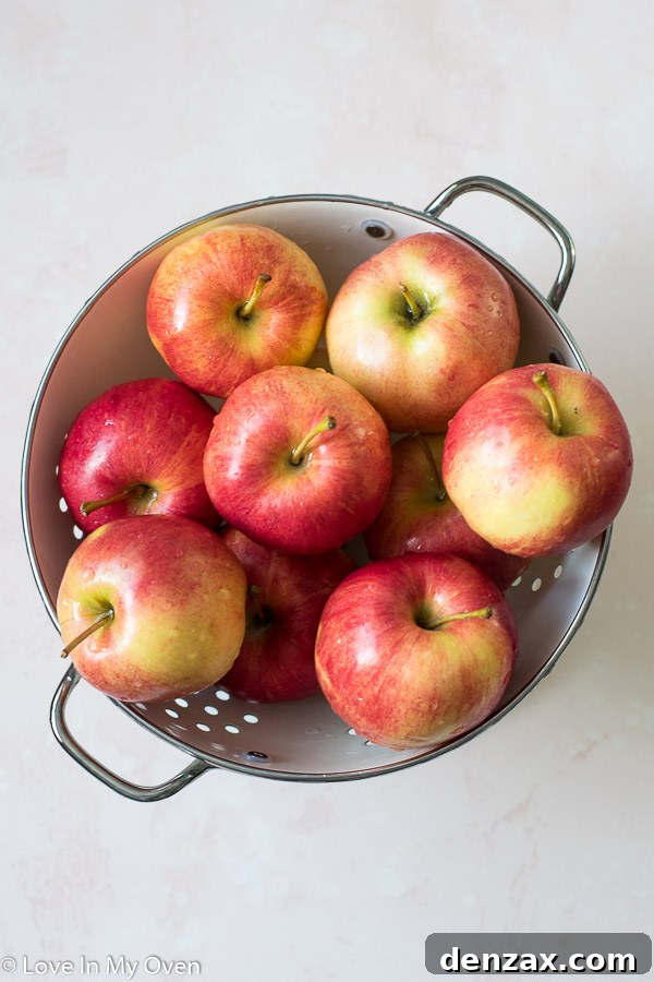 Thinly sliced apples, ready for the air fryer, arranged neatly on a cutting board