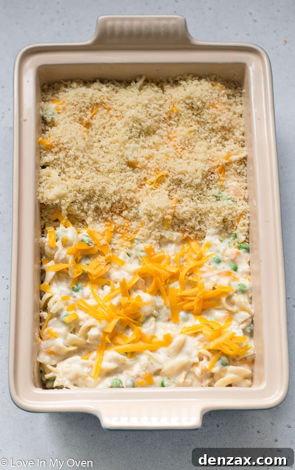 cheesy tuna casserole
