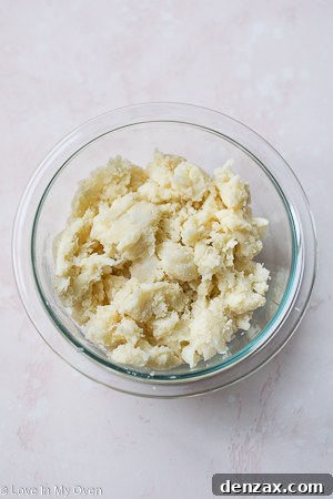 Finely minced cauliflower in a food processor