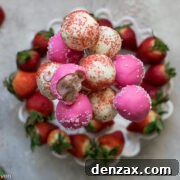 Strawberry cake pops