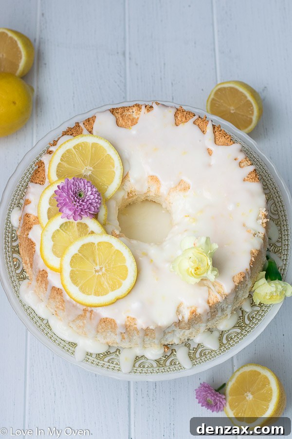 lemon angel food cake