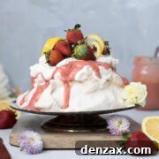 Strawberry Lemon Curd Pavlova recipe image