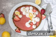 strawberry lemon curd tart