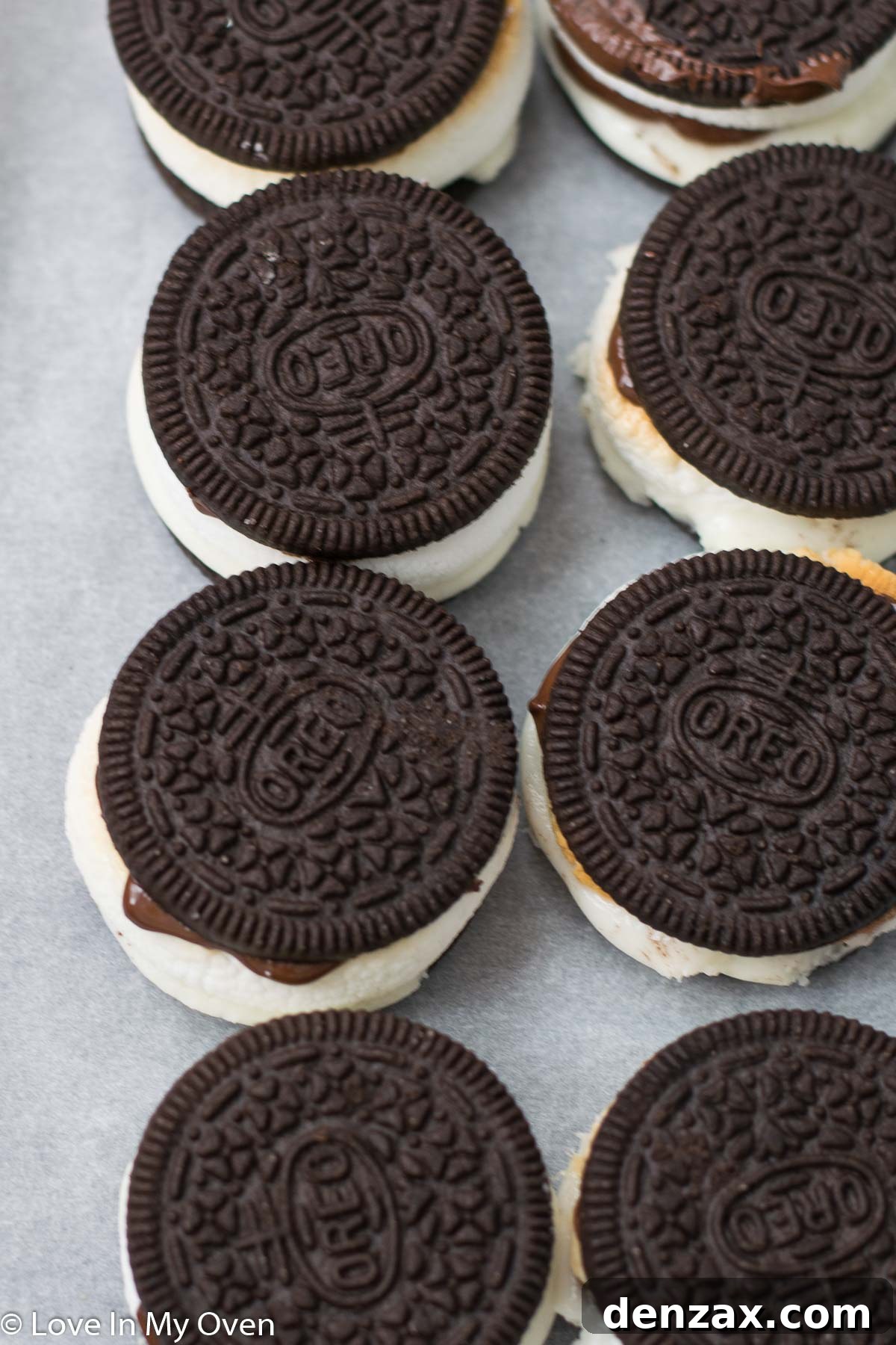 Mallow Cookie Meltdown 6 s'moreos - finished assembled cookie