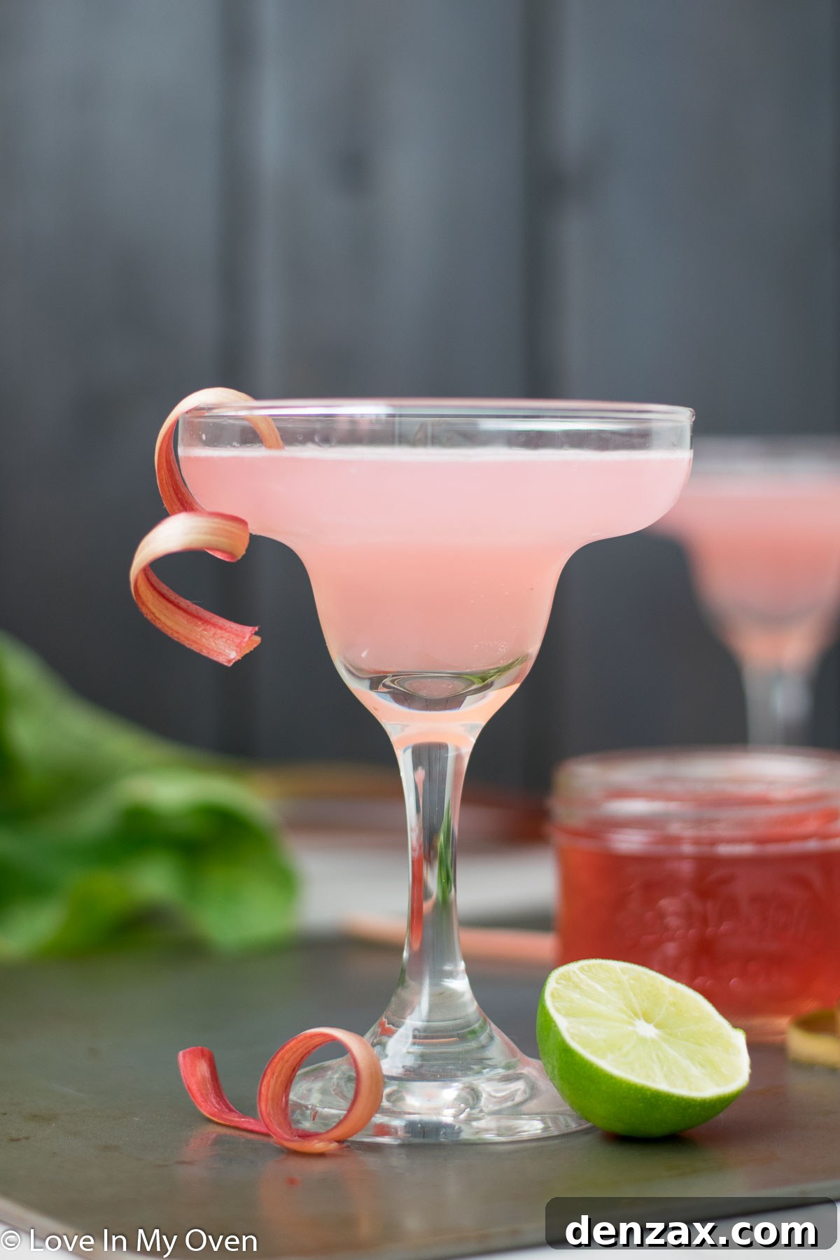 rhubarb gimlet