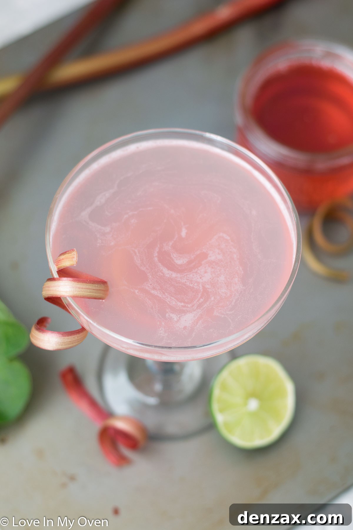 rhubarb gimlet