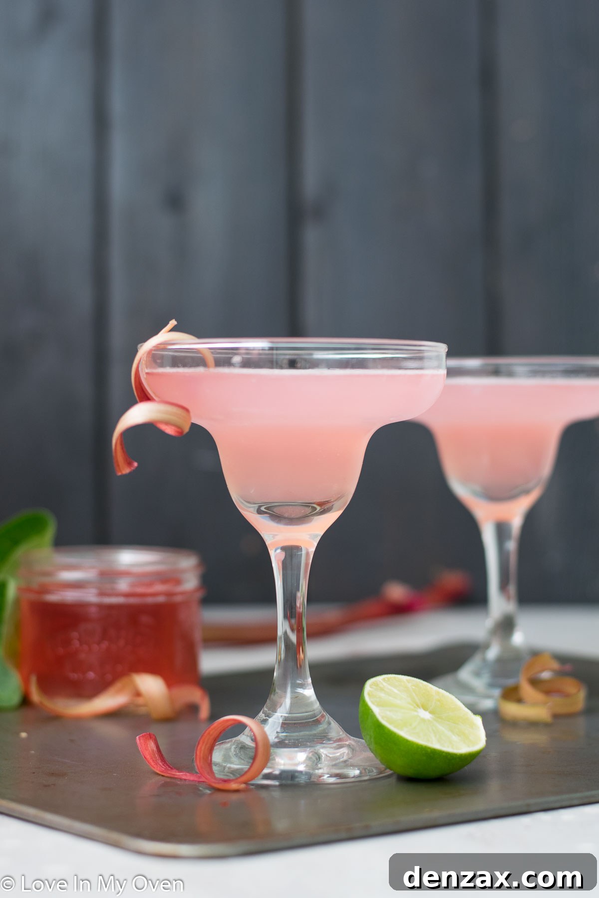 rhubarb gimlet