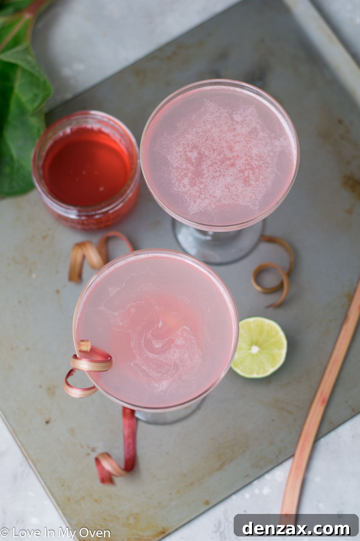 rhubarb gimlet