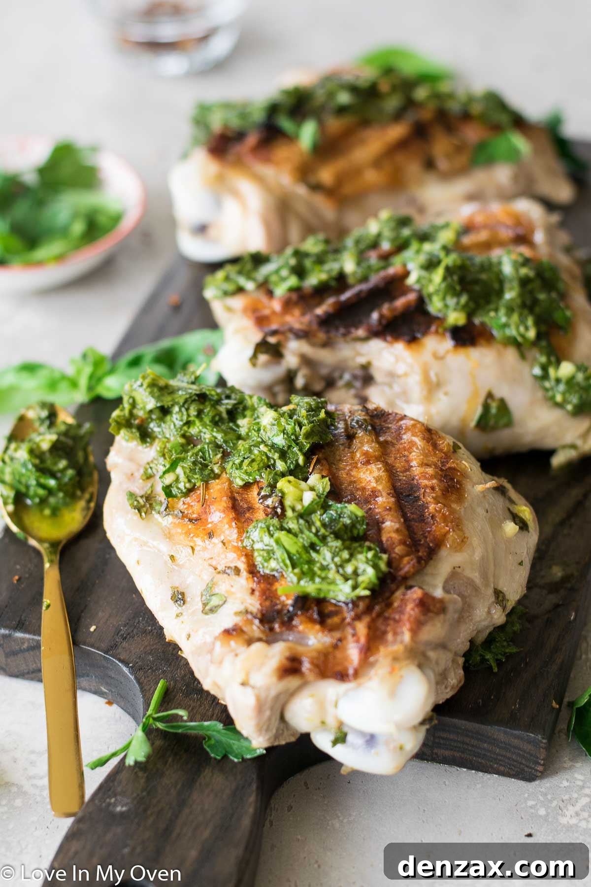 grilled turkey with chimichurri