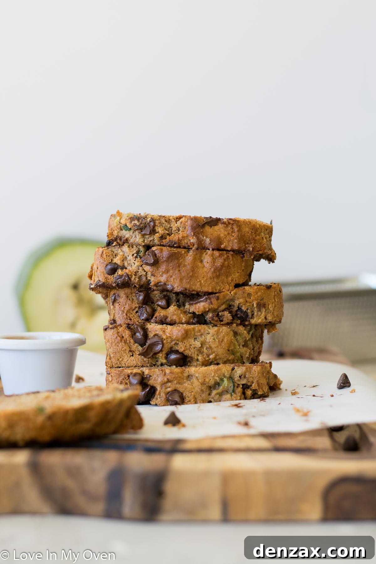 Close-up of Whole Wheat Zucchini Bread
