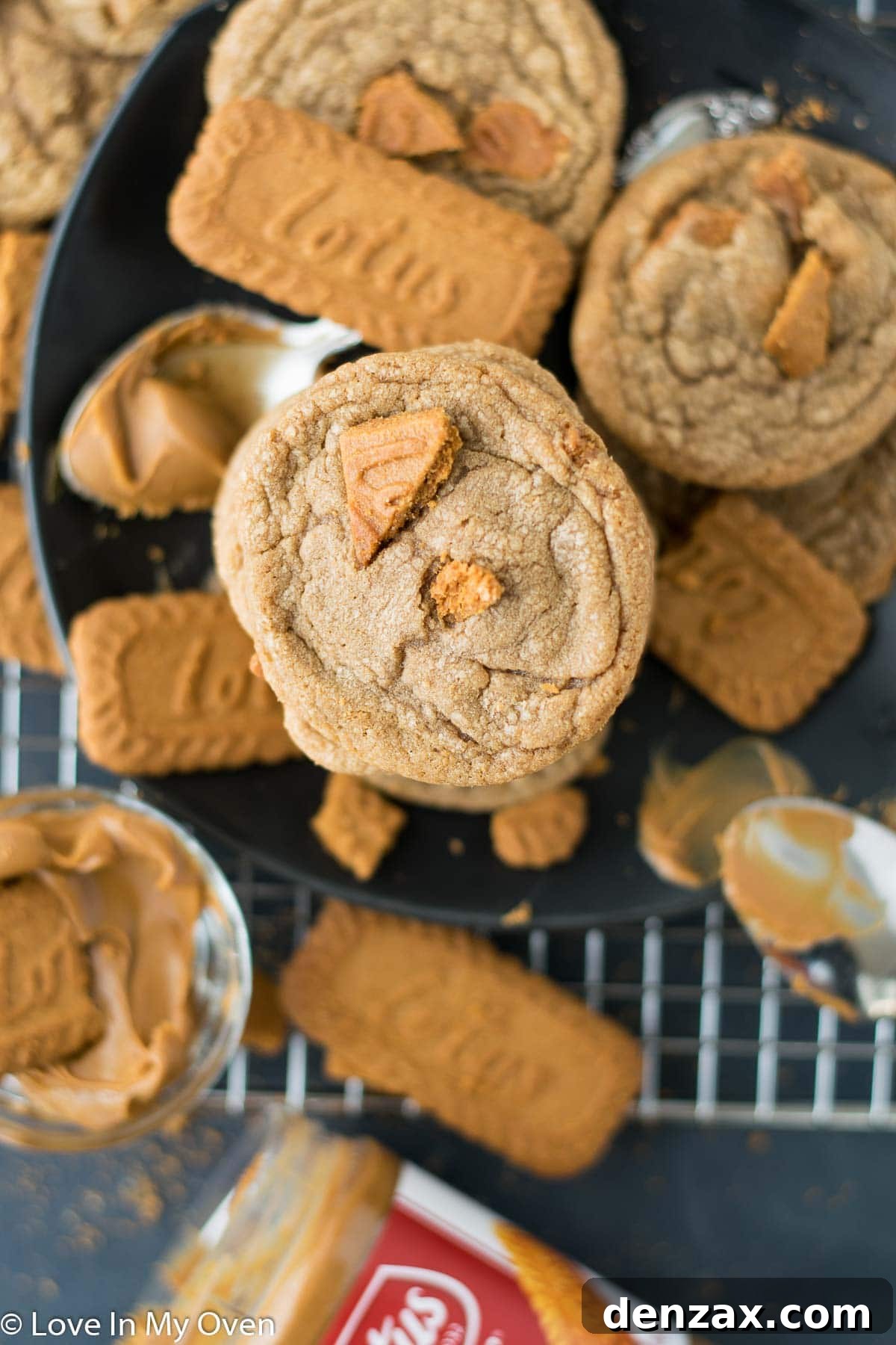 Irresistible Cookie Butter Cookies with Biscoff crumbs
