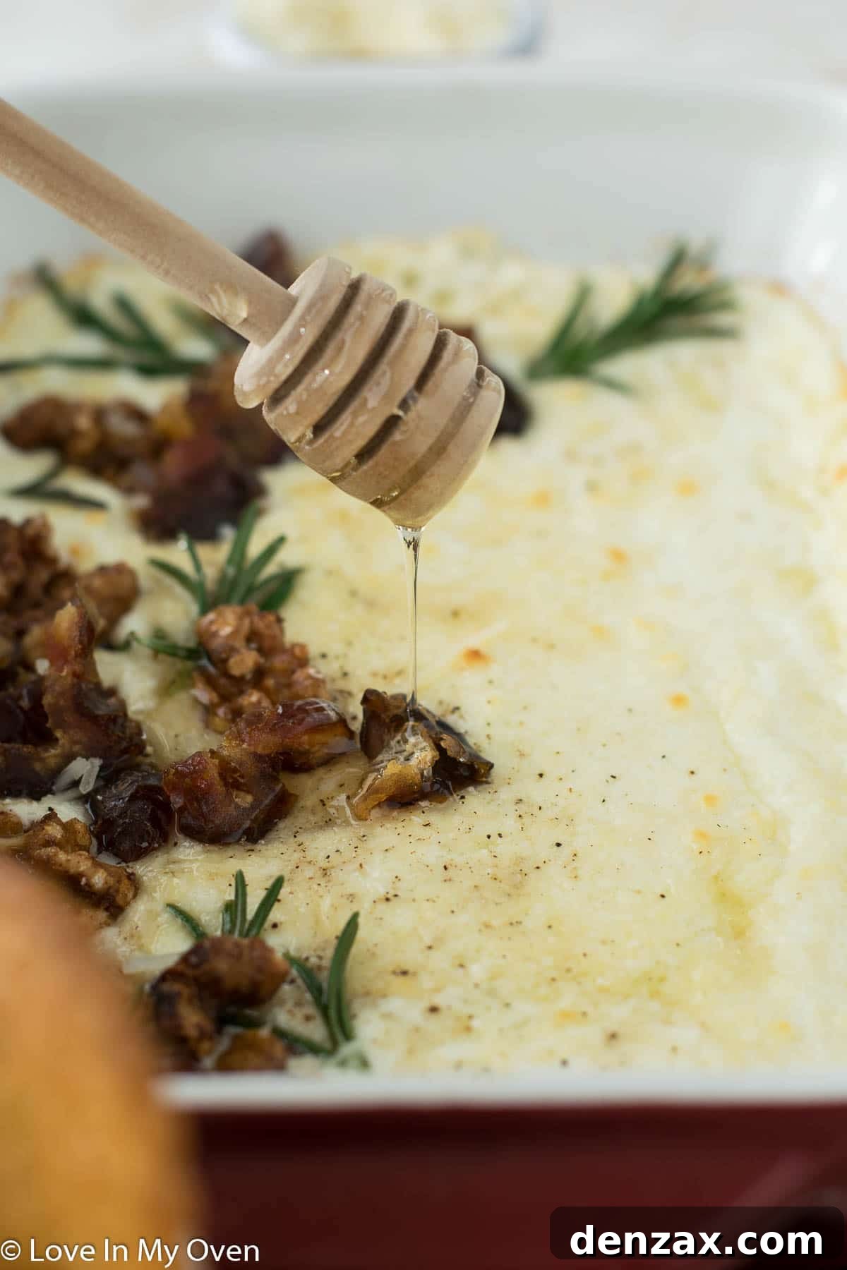 baked goat cheese dip with toppings