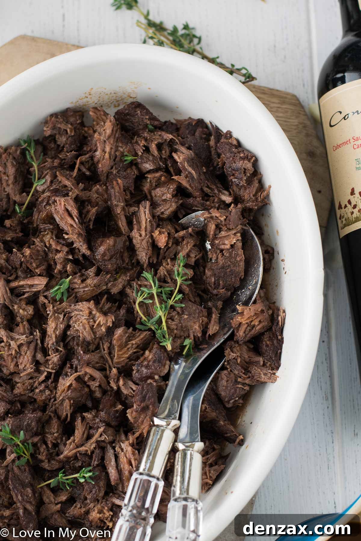 Delicious Red Wine Short Ribs served with sides