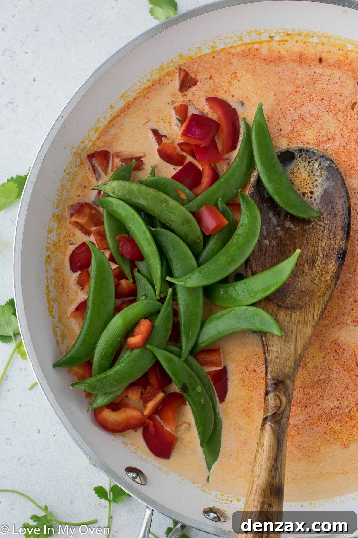 red curry sauce with vegetables