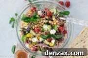 Greek chickpea salad