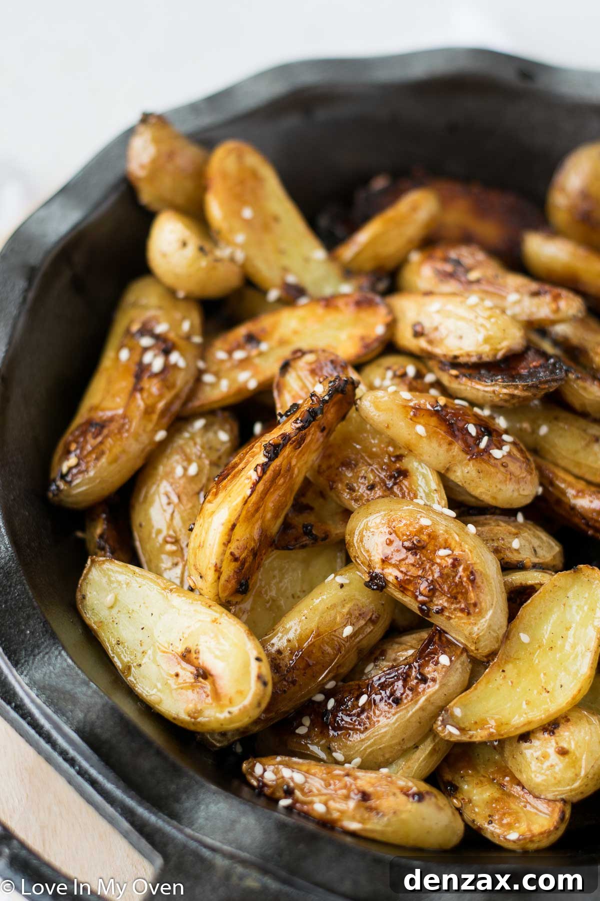 roasted harissa potatoes