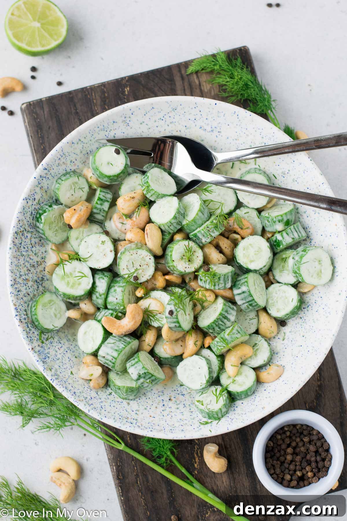 cashew dill cucumber salad