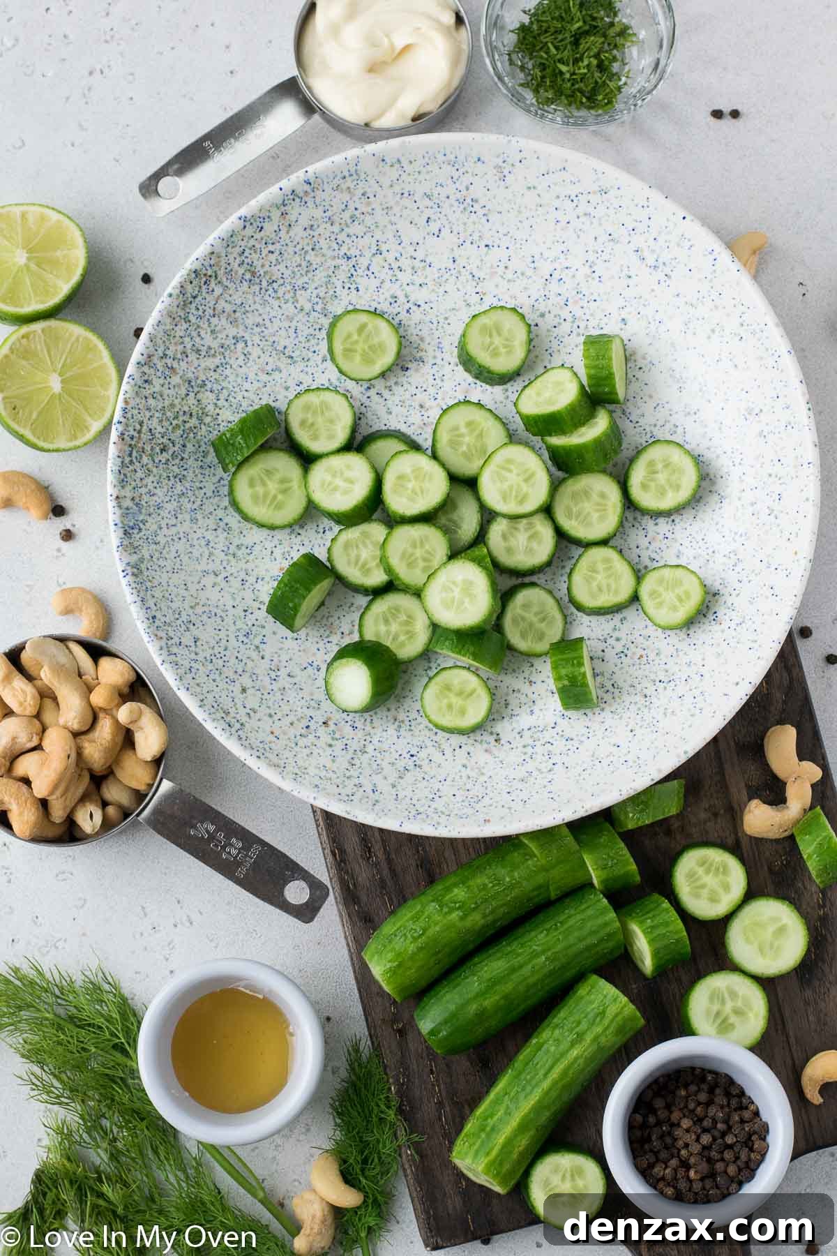 cashew dill cucumber salad