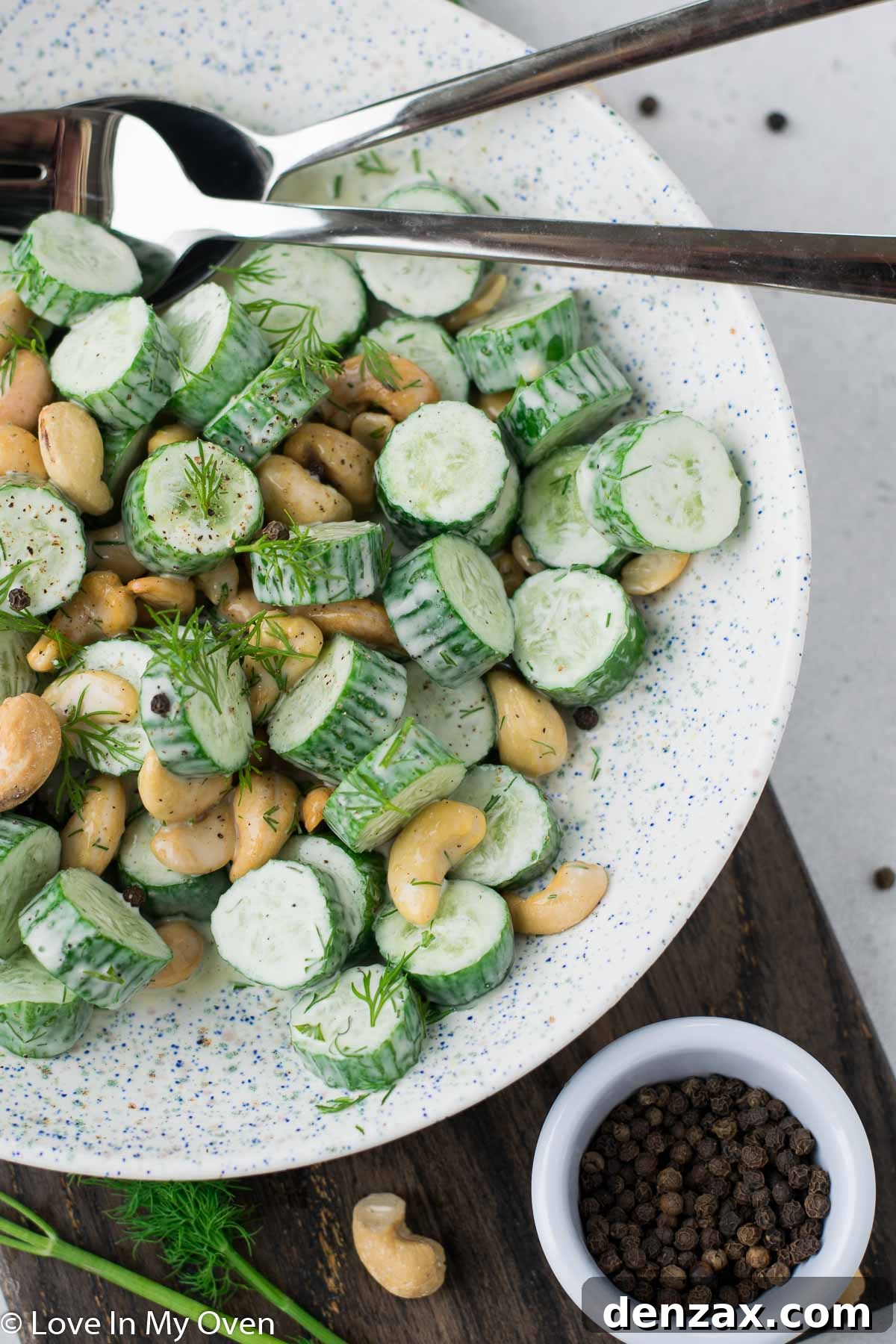 cashew dill cucumber salad