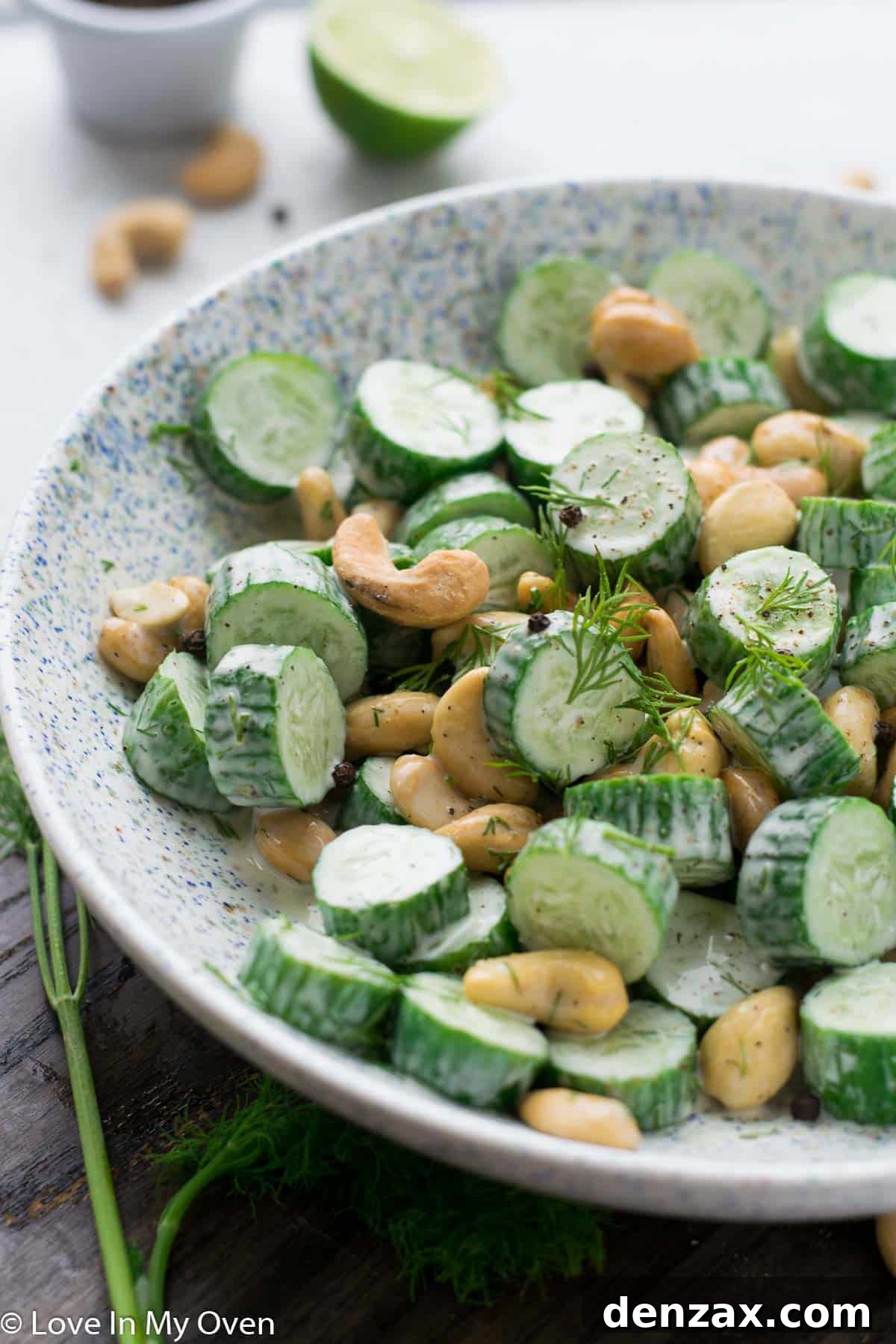 cashew dill cucumber salad