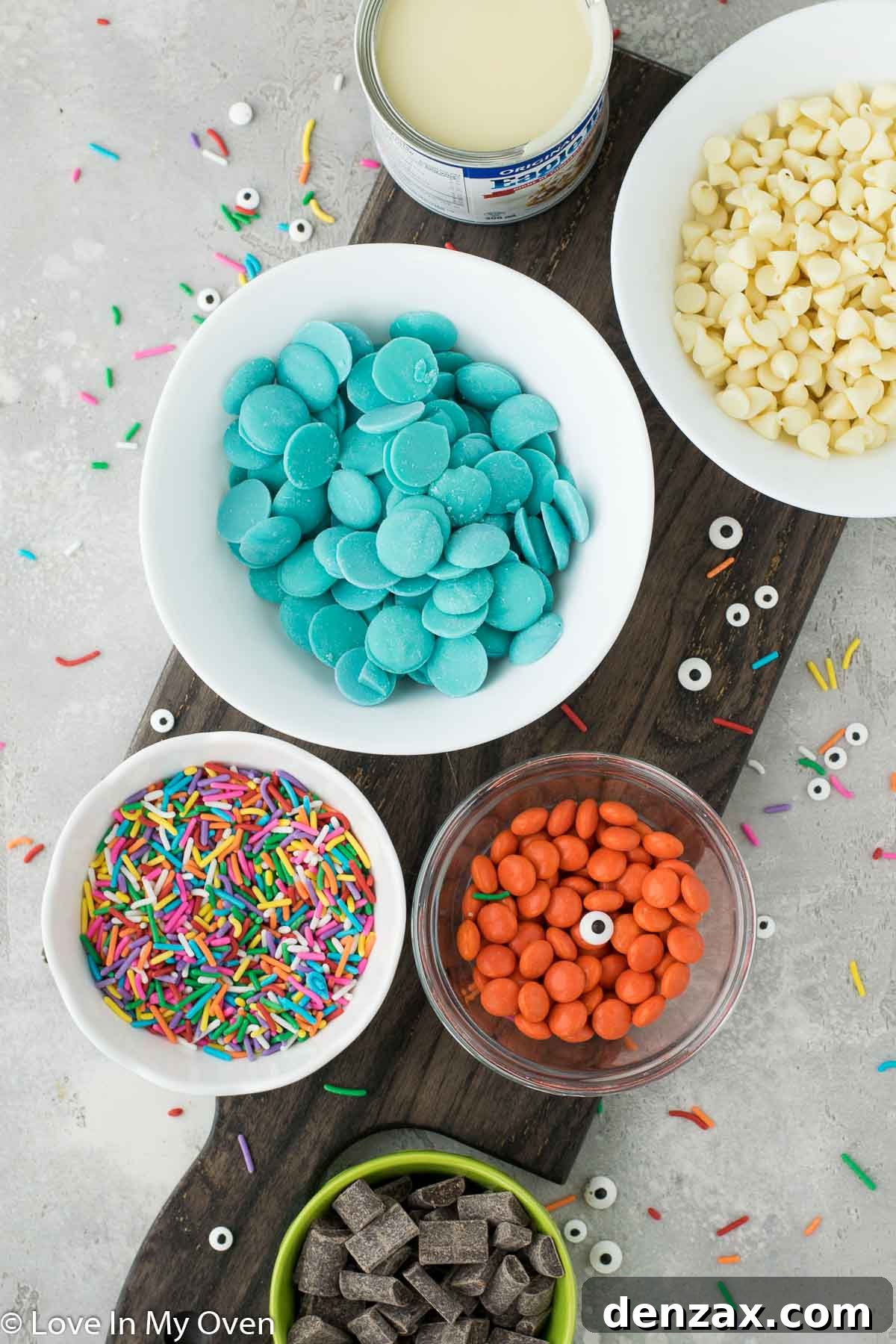 Ingredients for Halloween Fudge