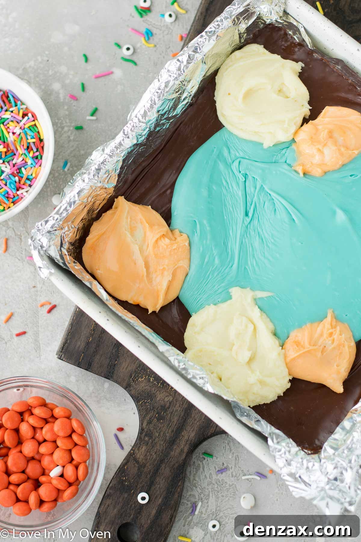 Colorful Halloween Fudge