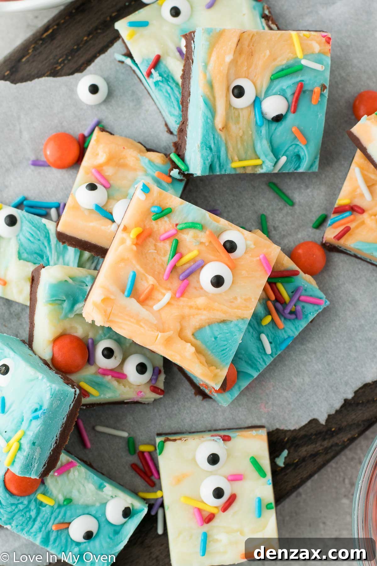 Platter of Halloween Fudge