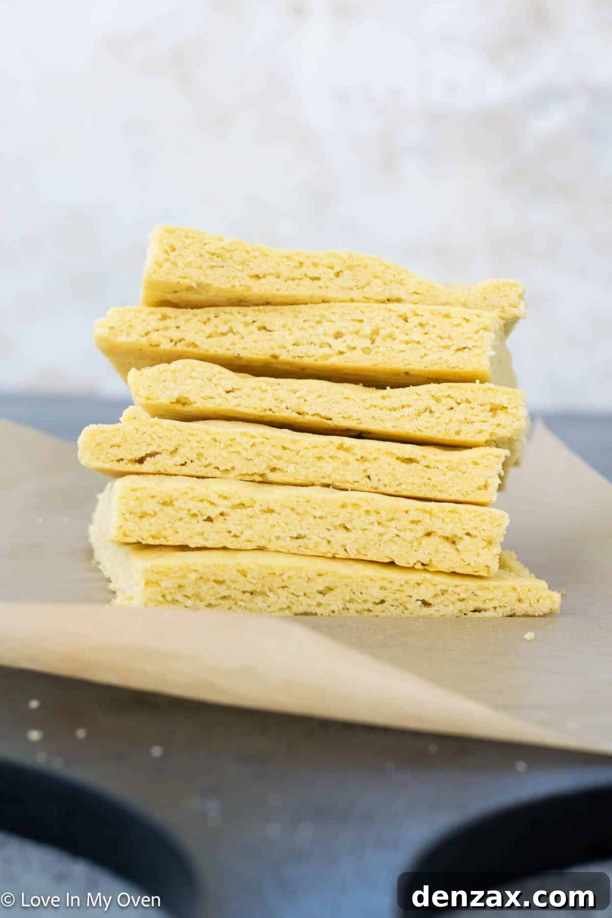 Delicious 3-ingredient almond flour bread slices ready to eat