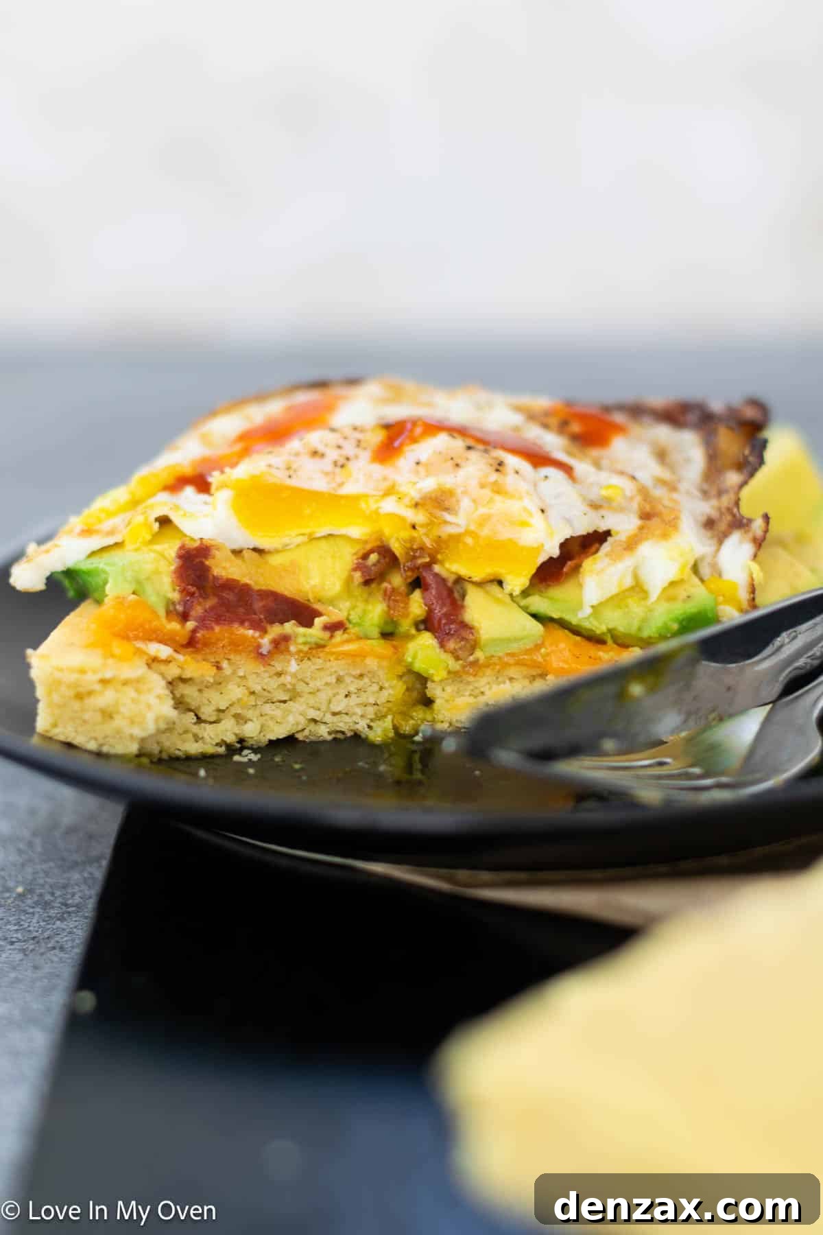 Beautifully presented 3-ingredient almond flour bread with spreads