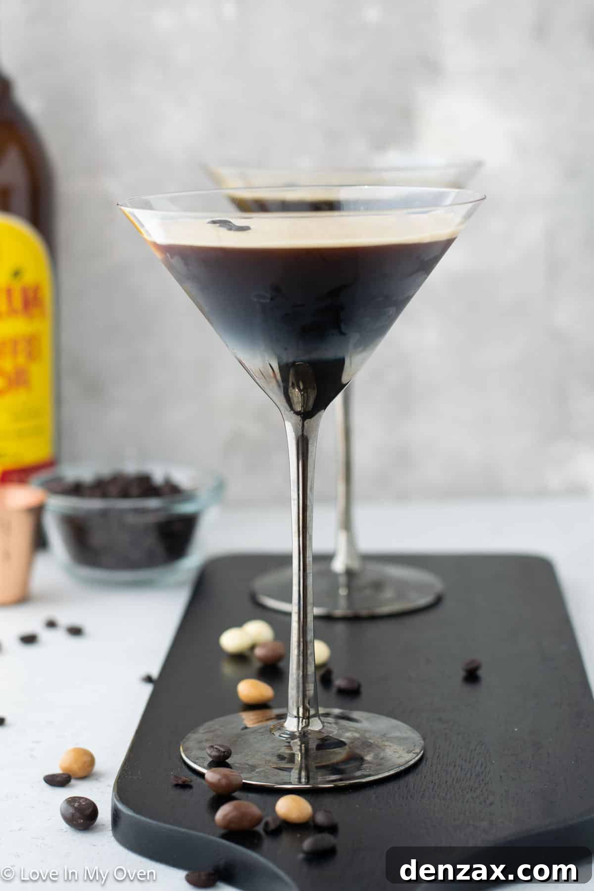 vodka espresso martini, close up