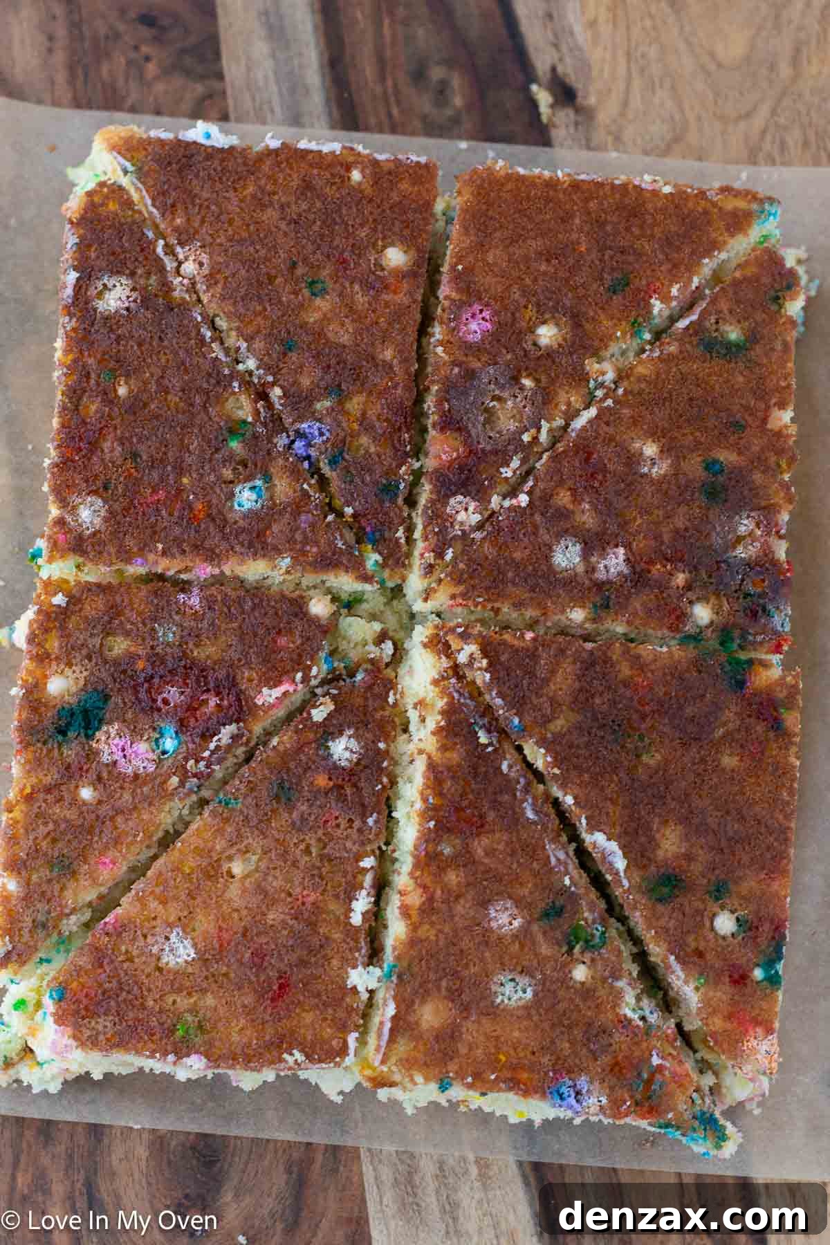 Plate of finished birthday cake sandwiches