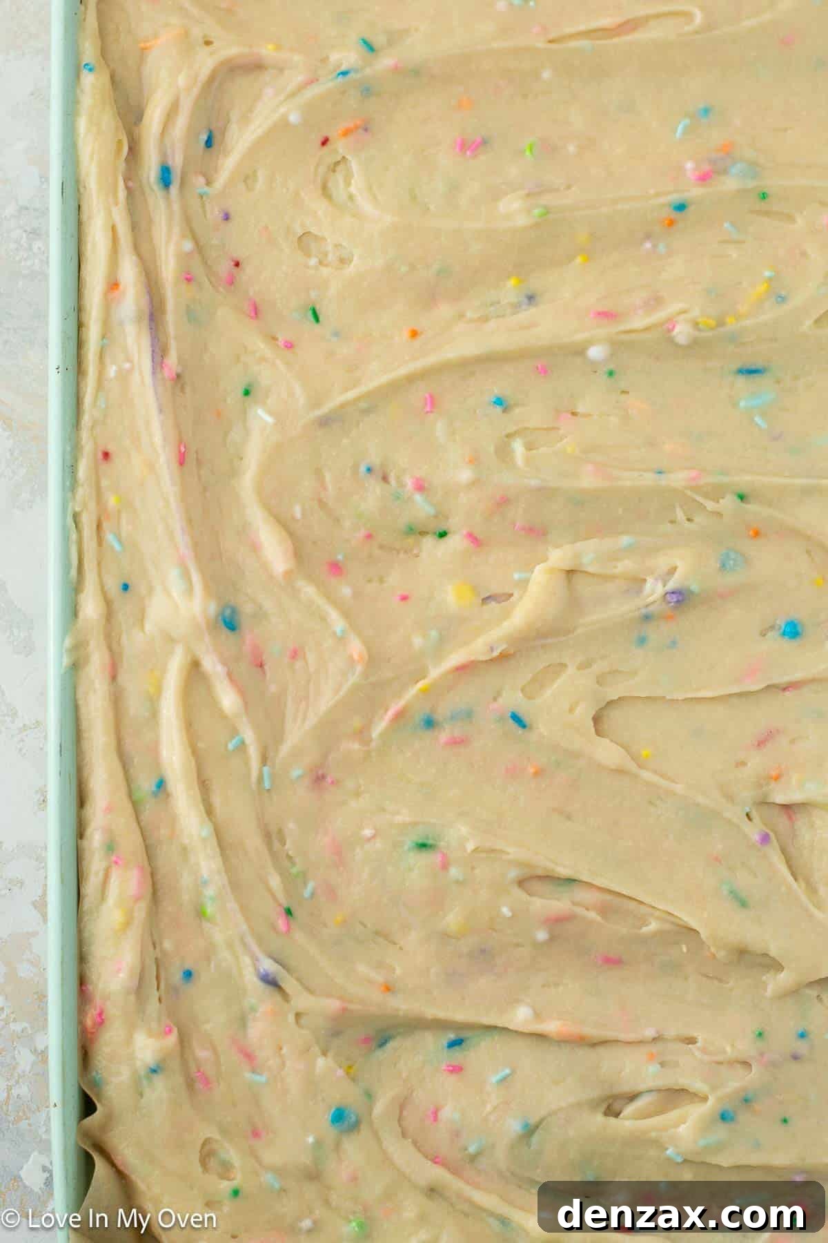 Step-by-step image of a baked sheet cake cooling on a rack