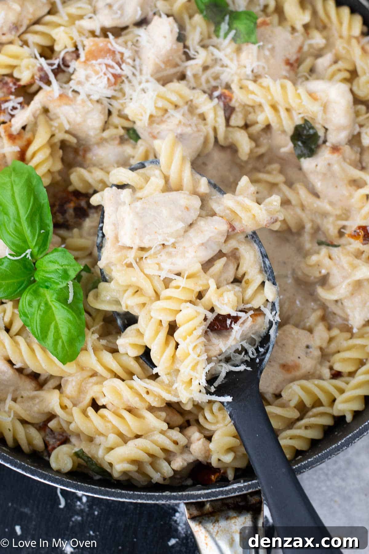 marry me chicken pasta close up