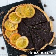 chocolate orange tart