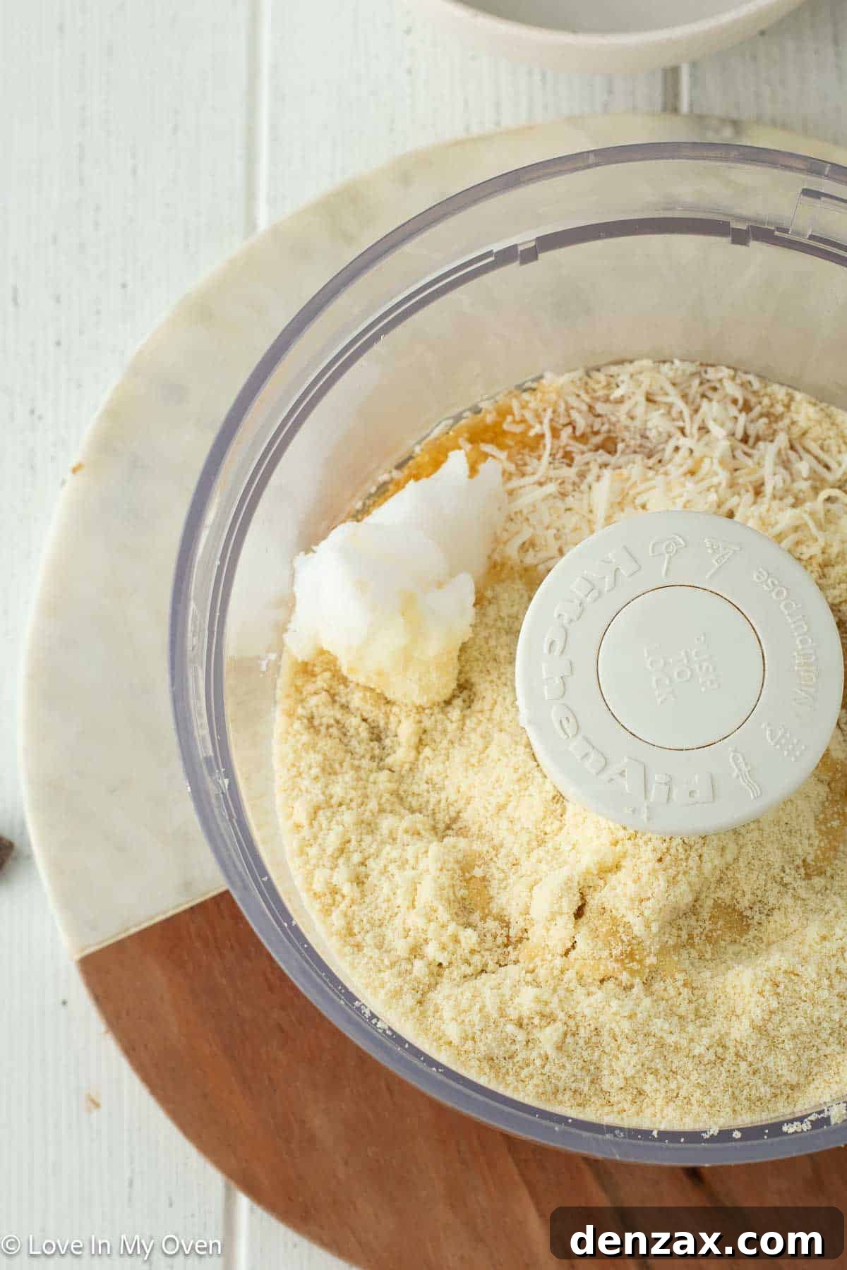 Steps for making grain free tart crust
