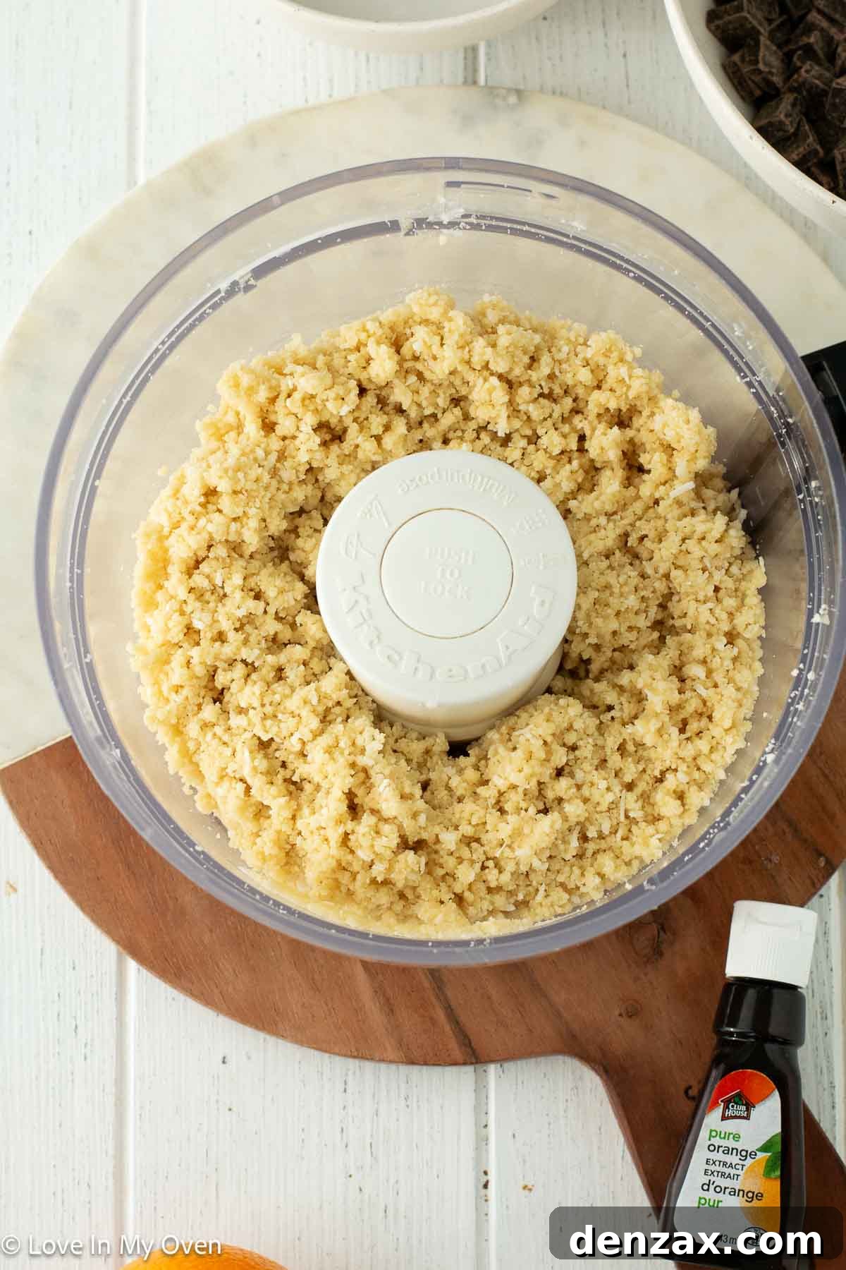 Steps for making grain free tart crust