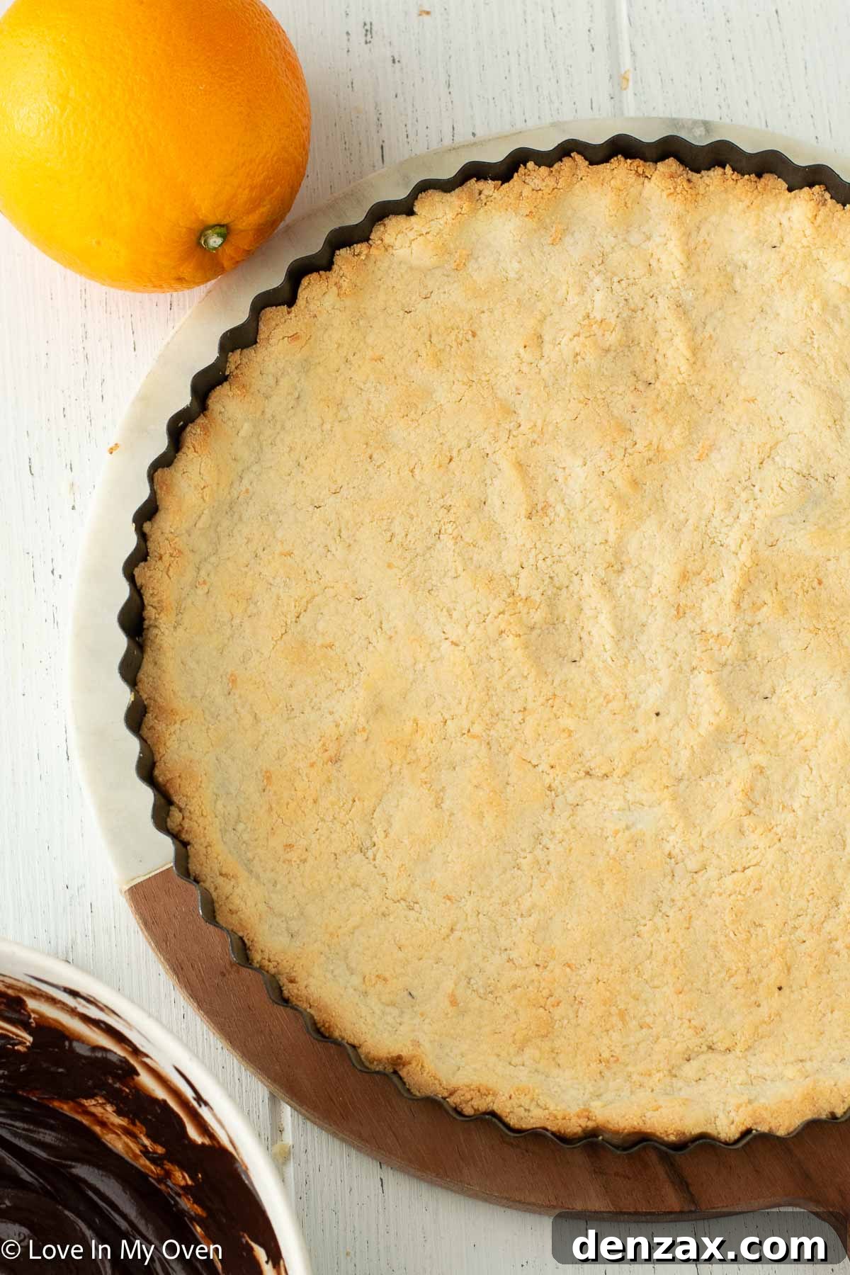 Steps for making grain free tart crust