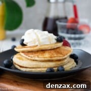 High Protein Cottage Cheese Pancakes, a healthy breakfast recipe.
