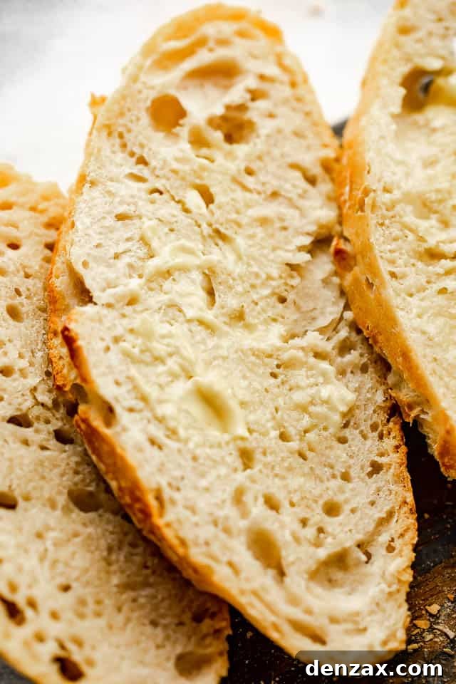 slice of fresh homemade bread