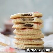raspberry filled sugar cookies
